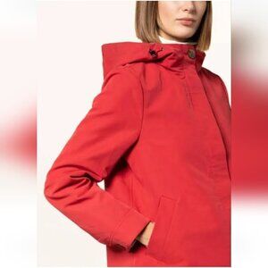 HOBBS | Ceira Water Resistant Coat With Hood red sz US 10